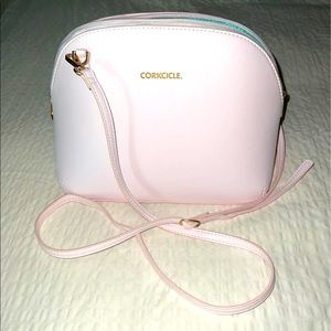 Corkcicle cooler bag pink